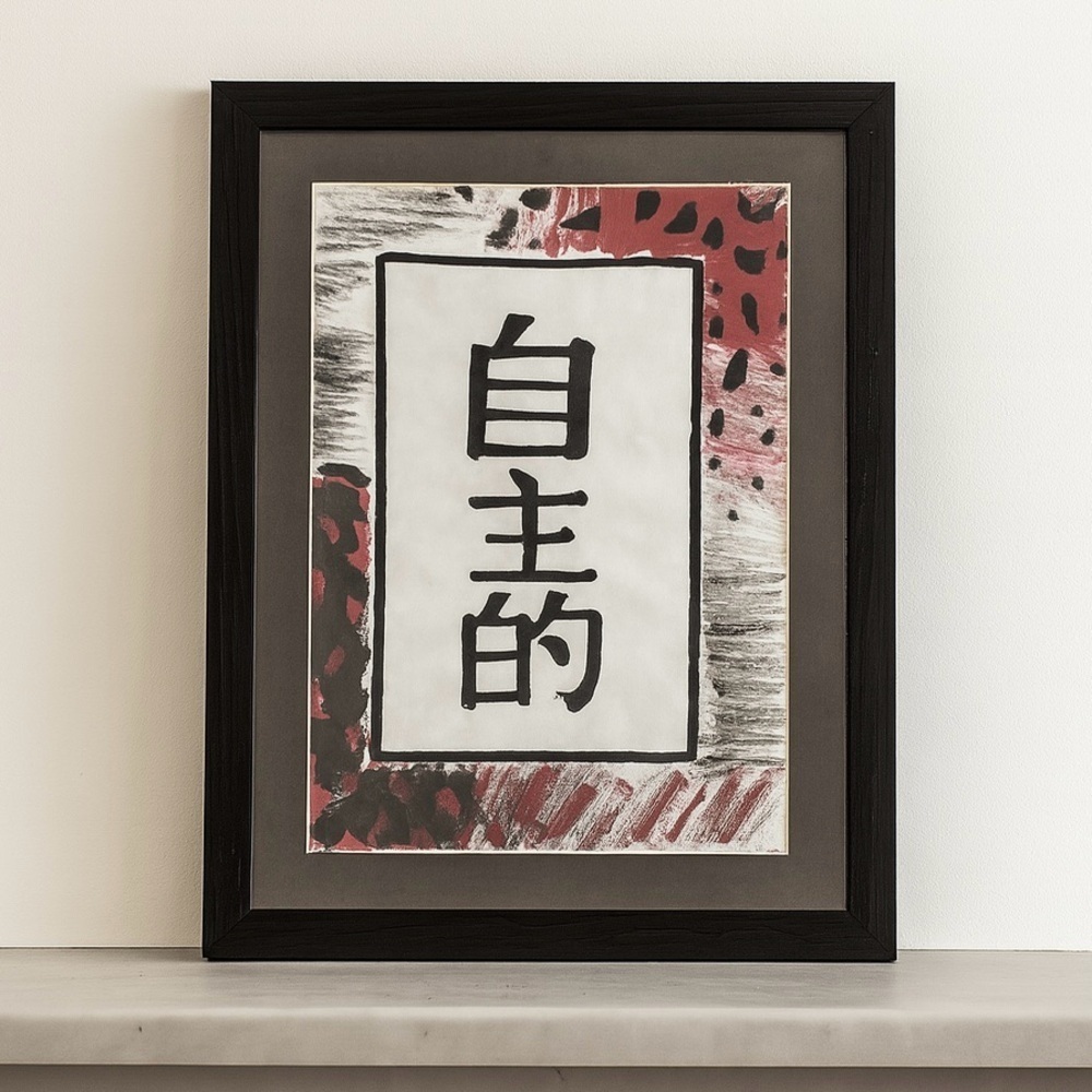 Framed Original Art Print, Signed by the Artist, J ‘96